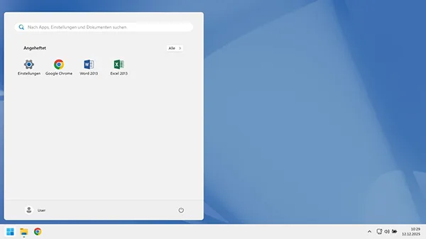 Saubere Benutzeroberfläche in Windows